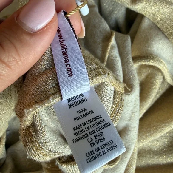 Luli Fama Beige Halter Swim Coverup Dress - Picture 6 of 6